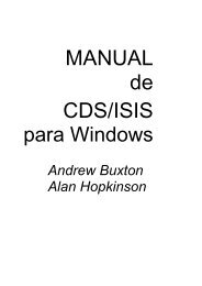 CDS/ISIS HANDBOOK - Modelo da BVS