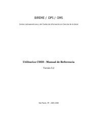 Manual CISIS - Modelo da BVS