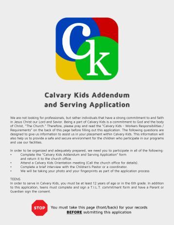 Calvary Curriculum A Place For Those Who Minister To Children Over 65 Hours Of Audio Related To Ministering Children