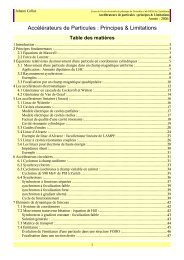 Accélérateurs de Particules : Principes & Limitations - LPSC