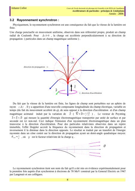 Accélérateurs de Particules : Principes & Limitations - LPSC