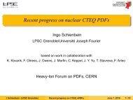 Recent progress on nuclear CTEQ PDFs - LPSC