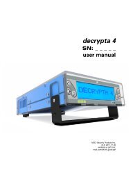 DECRYPTA 4 USER MANUAL PRELIMINARY - MCDI