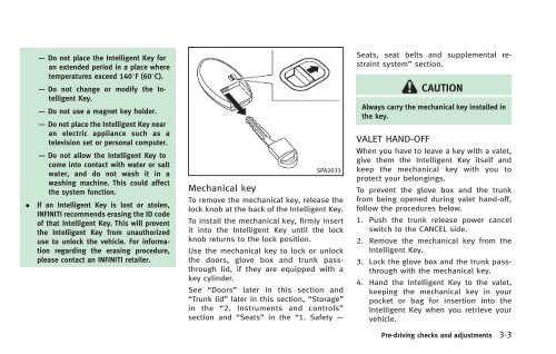 Owner's Manual - Infiniti Owner Portal - Infiniti USA