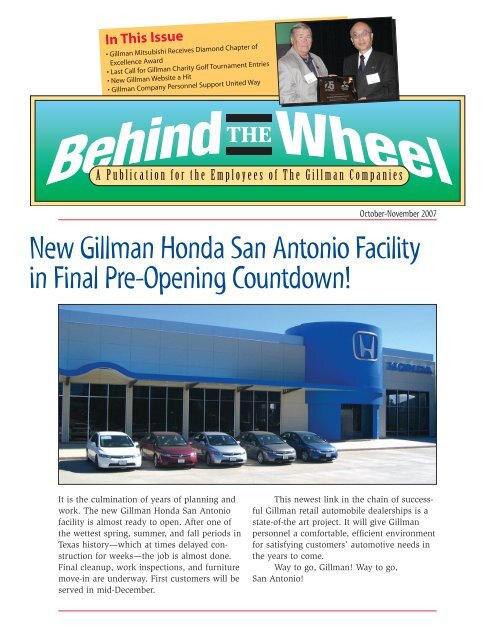  Nuevas instalaciones de Gillman Honda San Antonio en la prec...