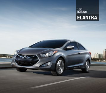 Hyundai 2013 Elantra Brochure - eBizAutos