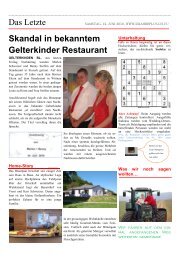 Das Letzte Skandal in bekanntem Gelterkinder Restaurant