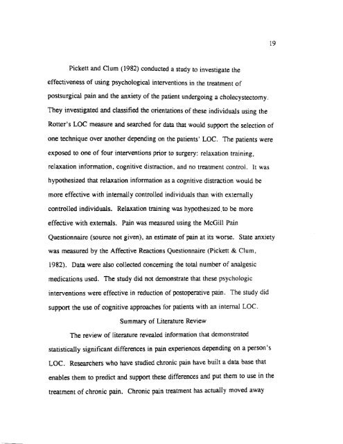 LOCUS OF CONTROL ORIENTATION AND LEVEL - Drake University