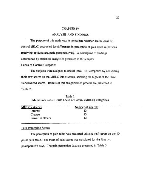 LOCUS OF CONTROL ORIENTATION AND LEVEL - Drake University