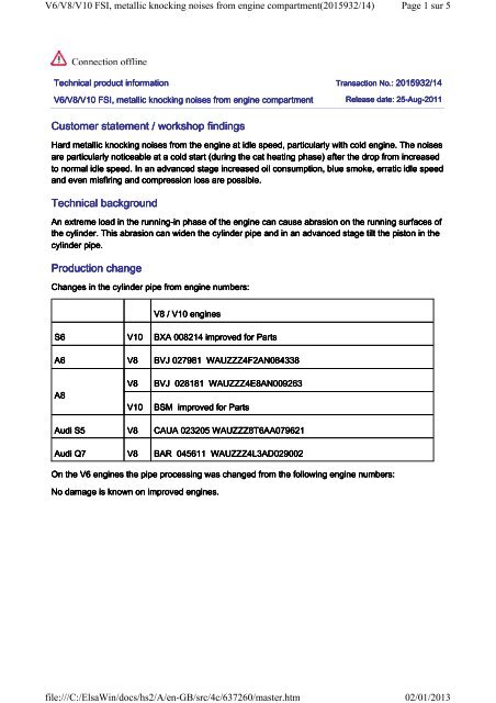 Customer Statement Workshop Findings Technical Background