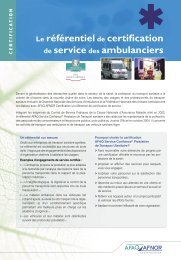 AFAQ Service confiance Tranport Sanitaire