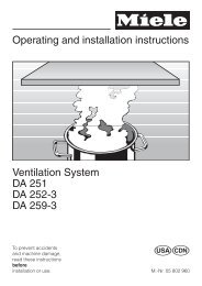 Da8 2 Extractor English M Nr 03997810 Pdf Miele Ca