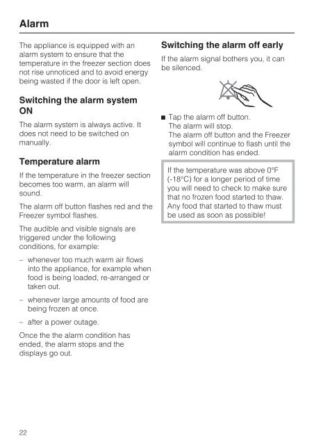 Operating and Installation Instructions Fridge/freezer ... - Miele.ca