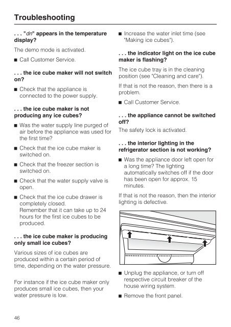 Operating and Installation Instructions Fridge/freezer ... - Miele.ca