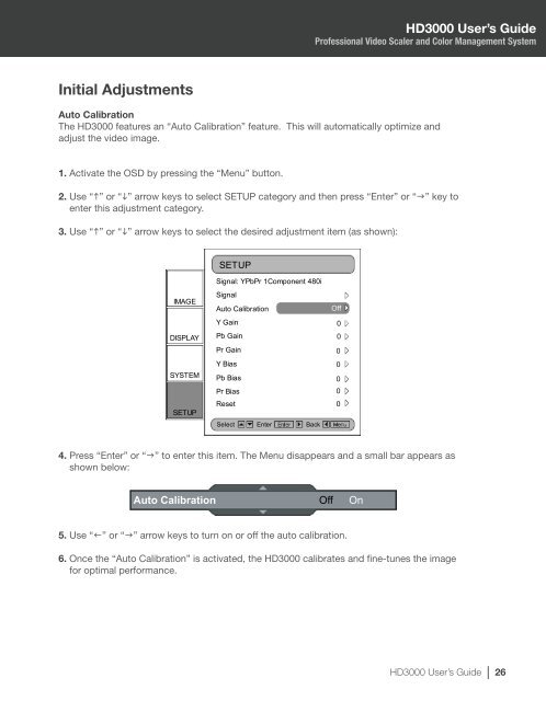 HD3000 User's Guide - the Optoma Marketing Intranet.