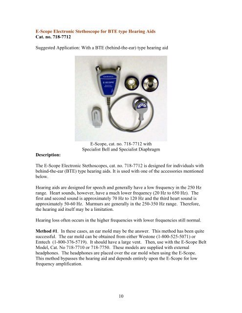 The E-Scope® Electronic Stethoscope - Cardionics