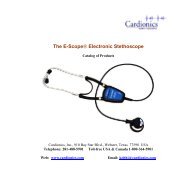 The E-Scope® Electronic Stethoscope - Cardionics