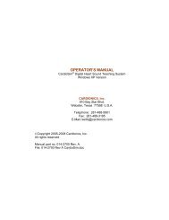 CardioSim VII Operator's Manual - Cardionics