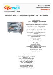 Horno de Piso 2 Camaras con Vapor UNIQUE - Maquinas Para ...