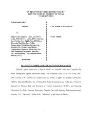 plaintiff's complaint for patent infringement