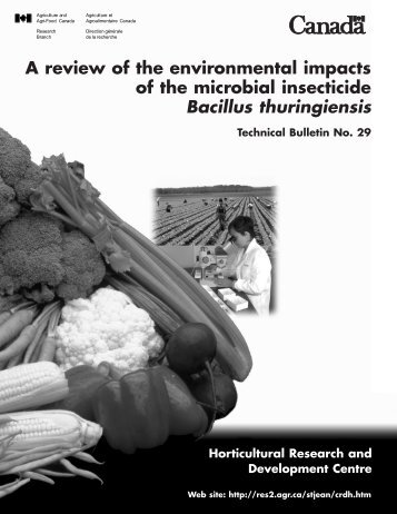 A review of the environmental impacts of the microbial insecticide ...