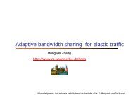 Adaptive bandwidth sharing for elastic traffic