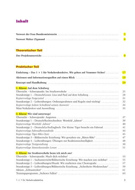 1 x 1 für Verkehrsdetektive - Bundesministerium für Unterricht, Kunst ...