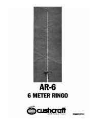 Cushcraft 6m Ringo Manual - KJ6ZD.NET