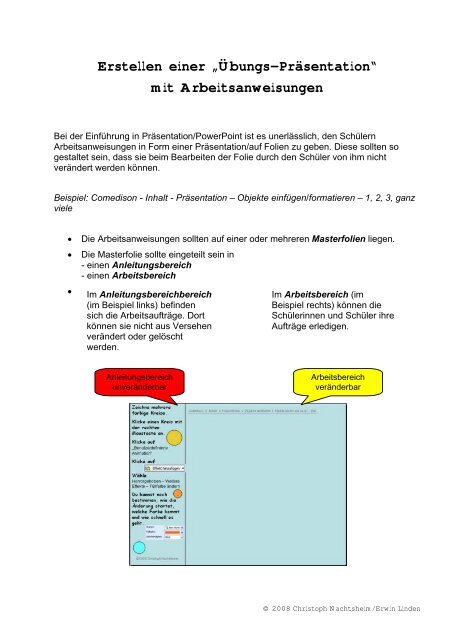 Anleitung zum Erstellen einer Übungspräsentation