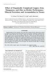 Effect of Organically Complexed Copper, Iron, Manganese, and Zinc ...