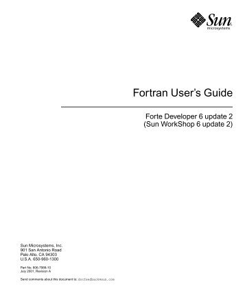 Fortran User's Guide - LNCC