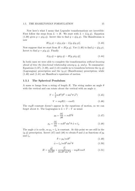 Nonlinear Mechanics - Physics at Oregon State University