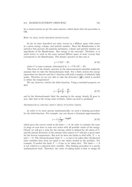 Statistical Mechanics - Physics at Oregon State University