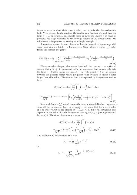 Statistical Mechanics - Physics at Oregon State University
