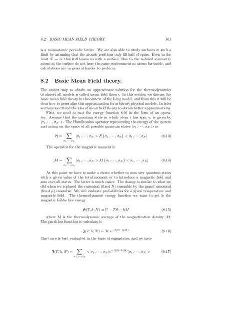 Statistical Mechanics - Physics at Oregon State University