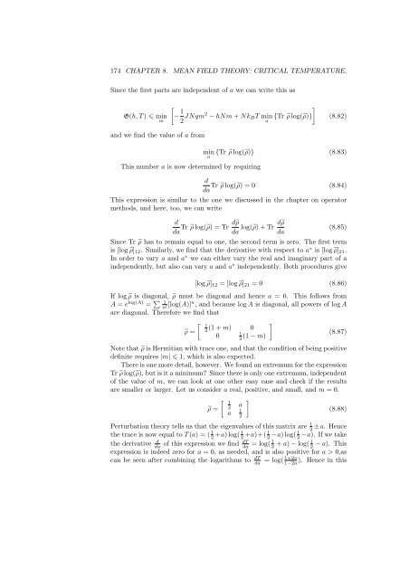 Statistical Mechanics - Physics at Oregon State University