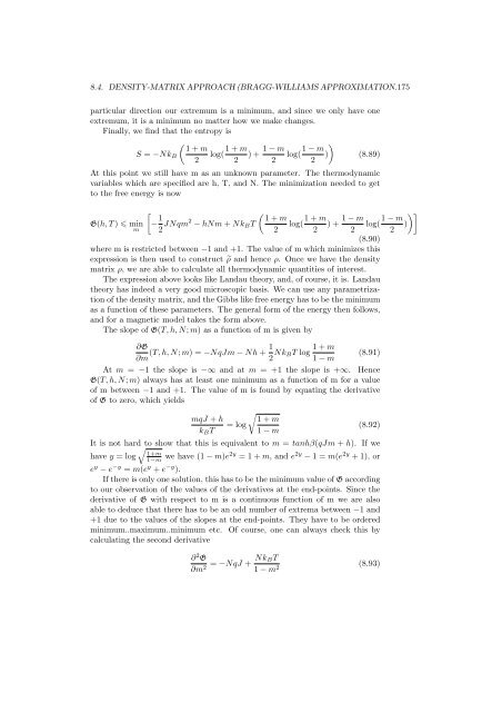 Statistical Mechanics - Physics at Oregon State University