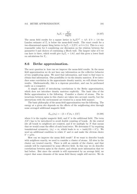 Statistical Mechanics - Physics at Oregon State University
