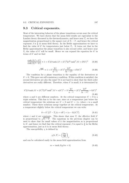 Statistical Mechanics - Physics at Oregon State University