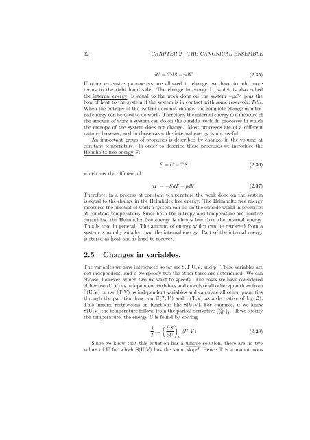 Statistical Mechanics - Physics at Oregon State University