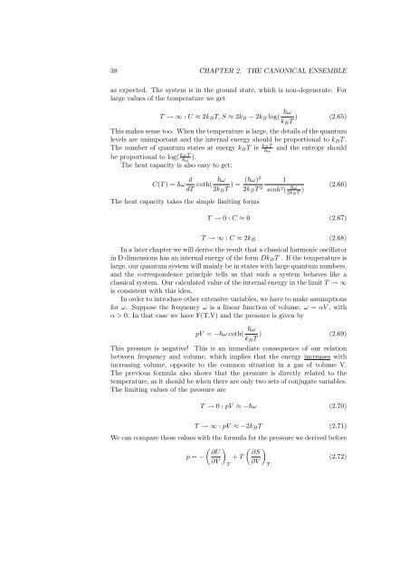 Statistical Mechanics - Physics at Oregon State University