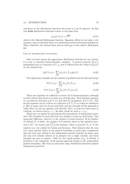 Statistical Mechanics - Physics at Oregon State University