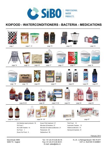 koifood - watertreatment - bacteria 2013 - SIBO