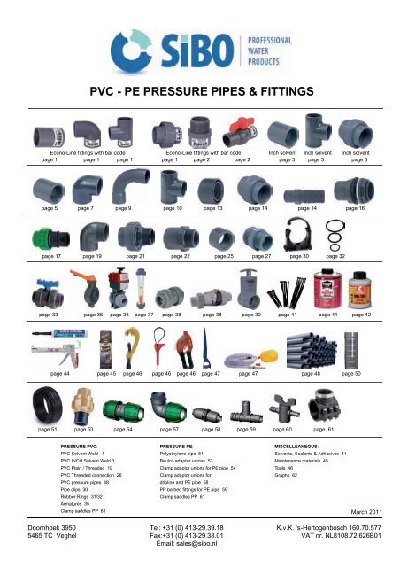 pressure pvc-pe - SIBO