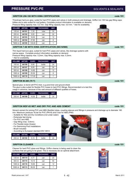 pressure pvc-pe - SIBO