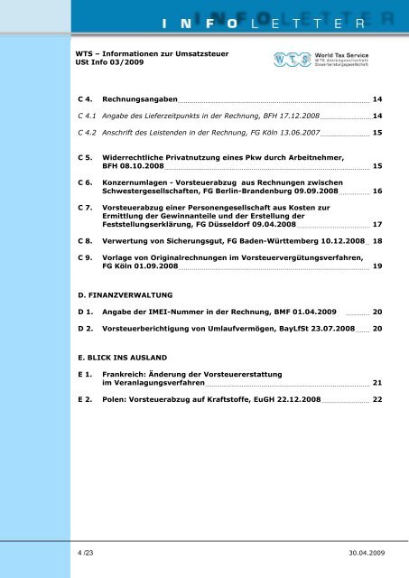 WTS â Informationen zur Umsatzsteuer - WTS Aktiengesellschaft ...