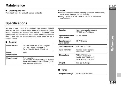 DK-CL3P Operation Manual