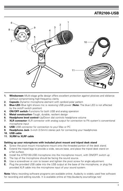 ATR2100-USB - Audio-Technica