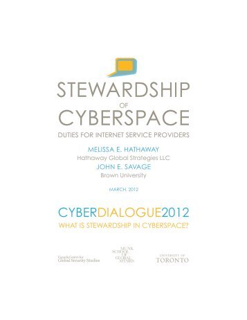 Stewardship of Cyberspace: Duties for Internet Service Providers