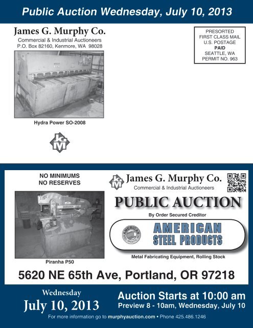 Download pdf Brochure - James G. Murphy Co.